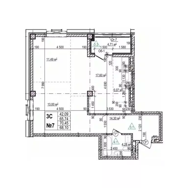 3-к кв. Приморский край, Уссурийск Семь Ветров мкр, Уссури Парк жилой ... - Фото 1