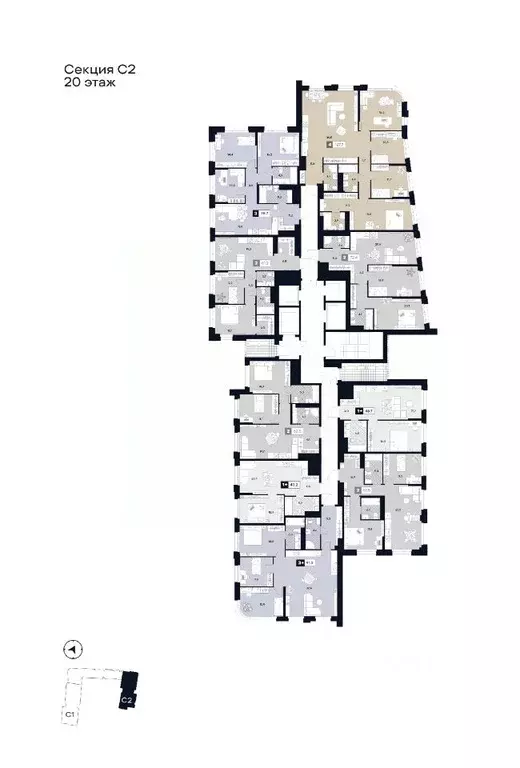 2-к кв. Москва Лодочная ул., 27К2 (72.4 м) - Фото 1