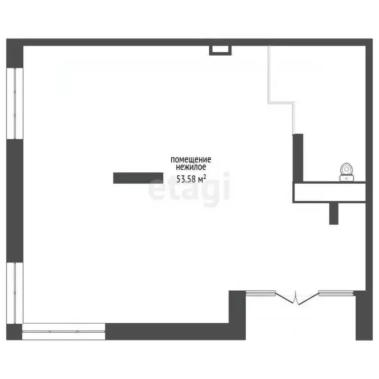 Торговая площадь в Тюменская область, Тюмень ул. Новоселов, 92 (54 м) - Фото 2