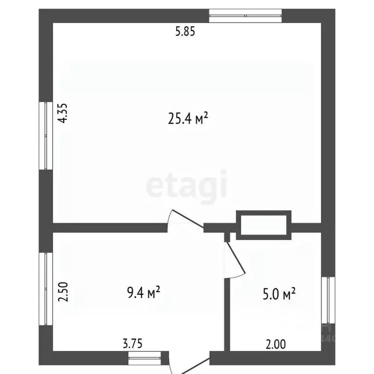 Дом в Тюменская область, Ярковский муниципальный округ, д. Мотуши ул. ... - Фото 1