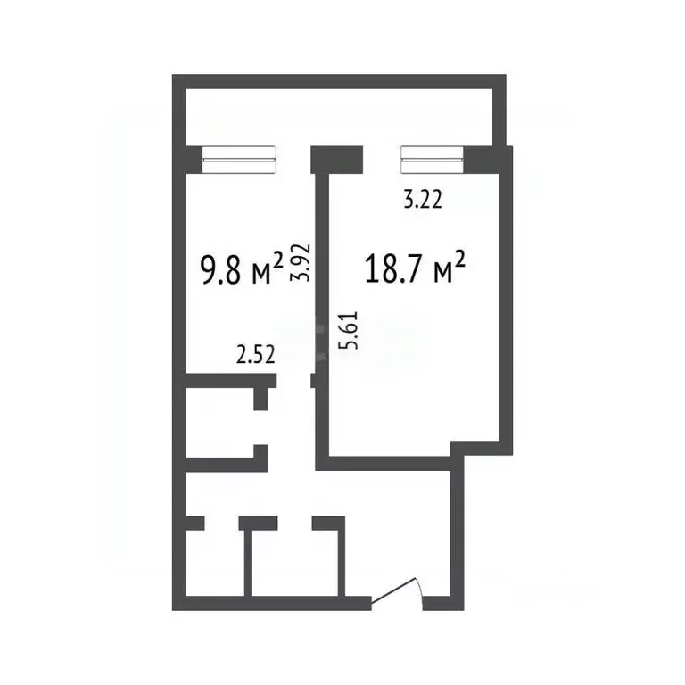 1-к кв. Воронежская область, Воронеж ул. Любы Шевцовой, 19 (45.3 м) - Фото 2