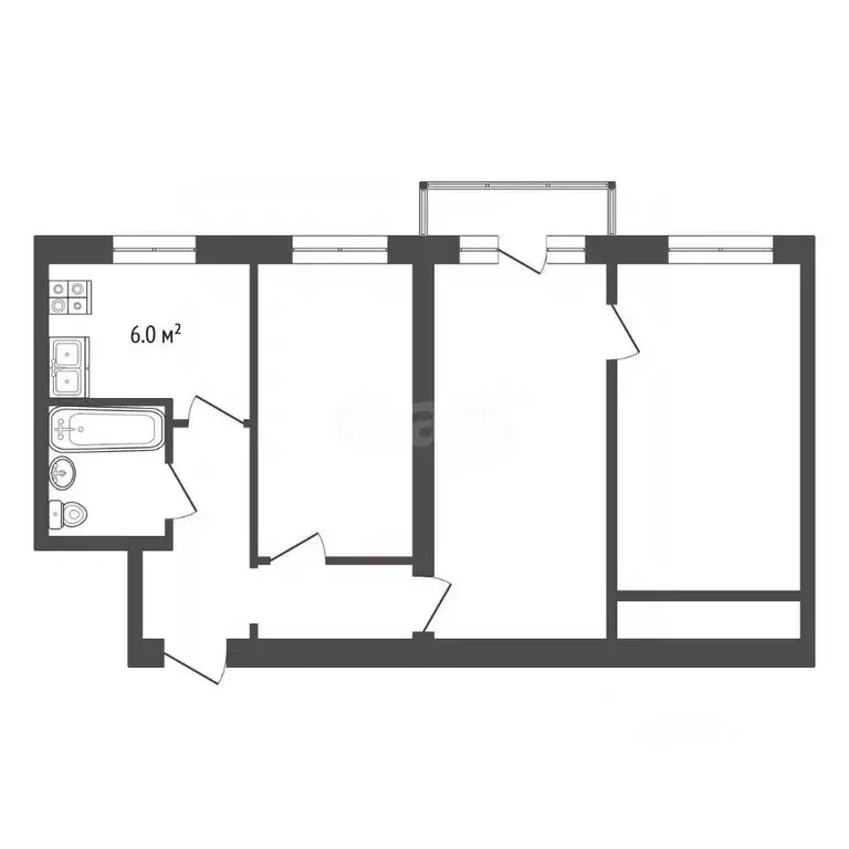 3-к кв. Мордовия, Саранск ул. Богдана Хмельницкого, 65 (54.7 м) - Фото 1