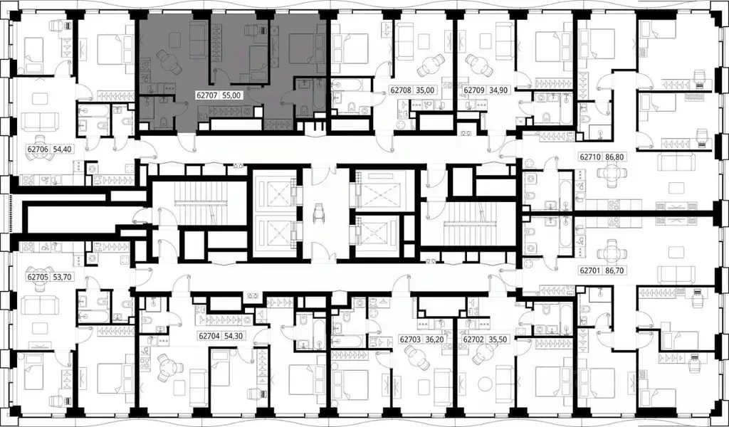 2-к кв. Москва Вишневая ул., 7С128 (55.0 м) - Фото 1