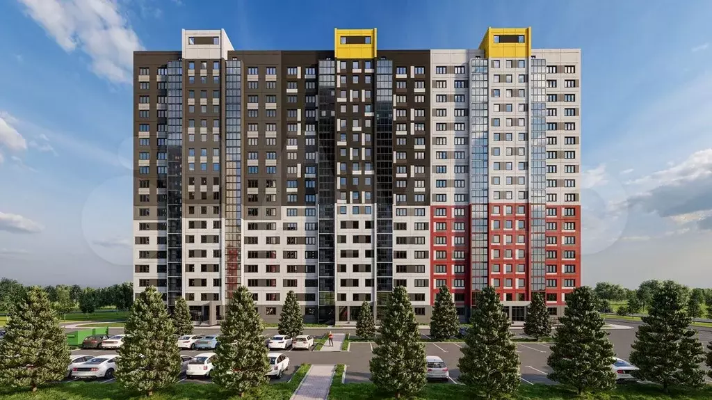 2-к. квартира, 51,4 м, 13/18 эт. - Фото 1