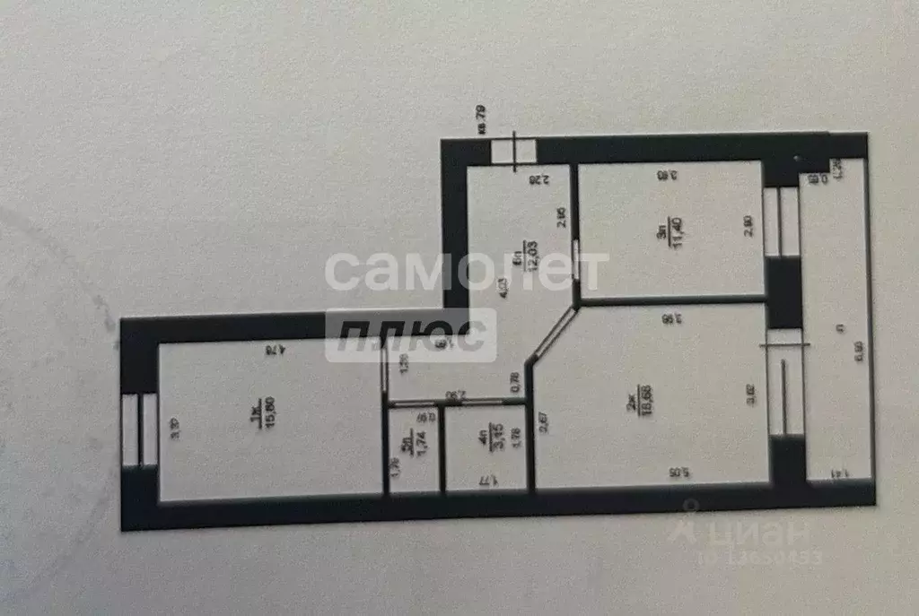 2-к кв. Ульяновская область, Ульяновск ул. Докучаева, 18 (62.8 м) - Фото 2