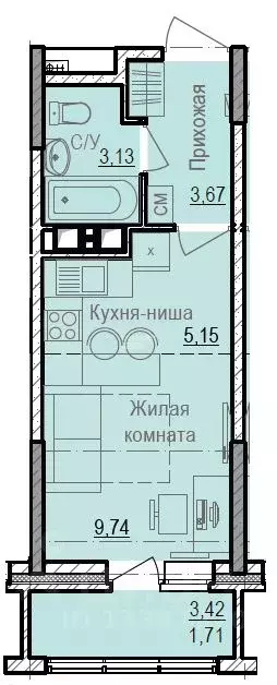 Студия Удмуртия, Ижевск ул. Академика Павлова, 41 (22.0 м) - Фото 1