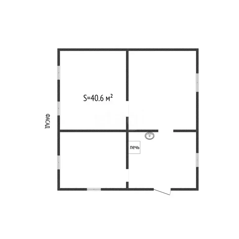 Дом в Бийск, улица Максима Горького (40.6 м) - Фото 2