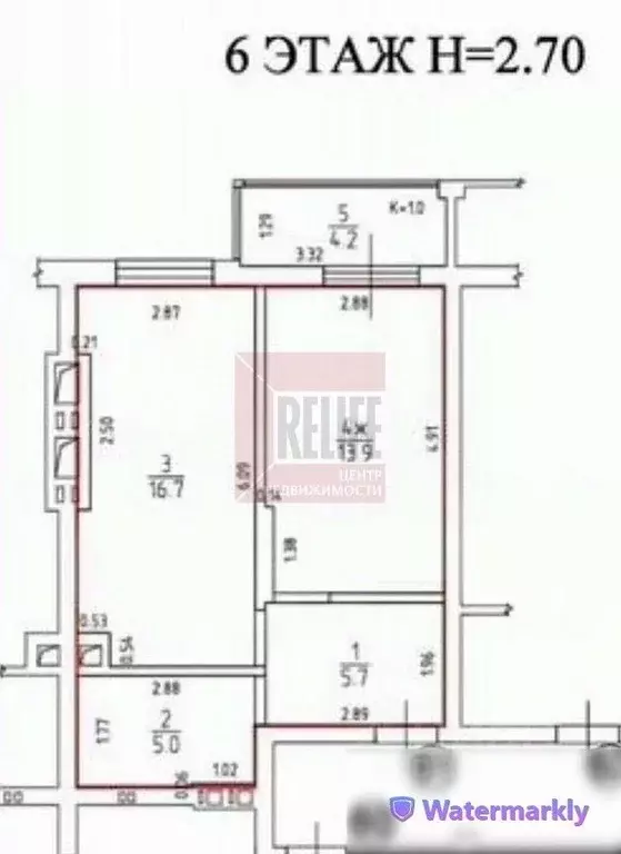 1-к кв. Калининградская область, Калининград Артиллерийская ул., 25А ... - Фото 2