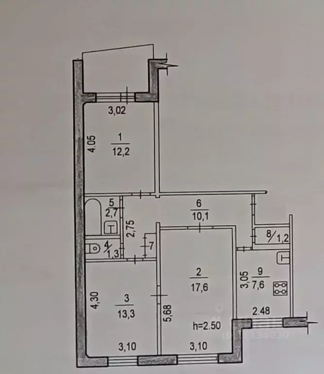 3-к кв. Хабаровский край, Хабаровск ул. Карла Маркса, 147 (66.4 м) - Фото 1