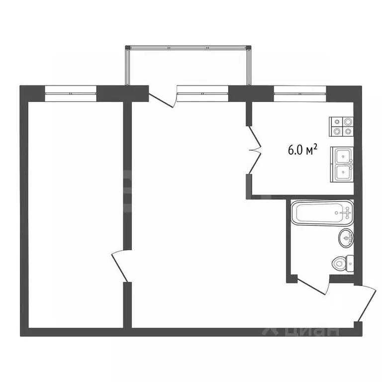 2-к кв. Ставропольский край, Ессентуки ул. Пушкина (46.0 м) - Фото 1
