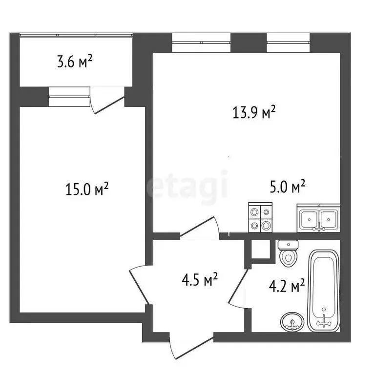 2-комнатная квартира: Битца, жилой комплекс Южная Битца, Южный ... - Фото 0