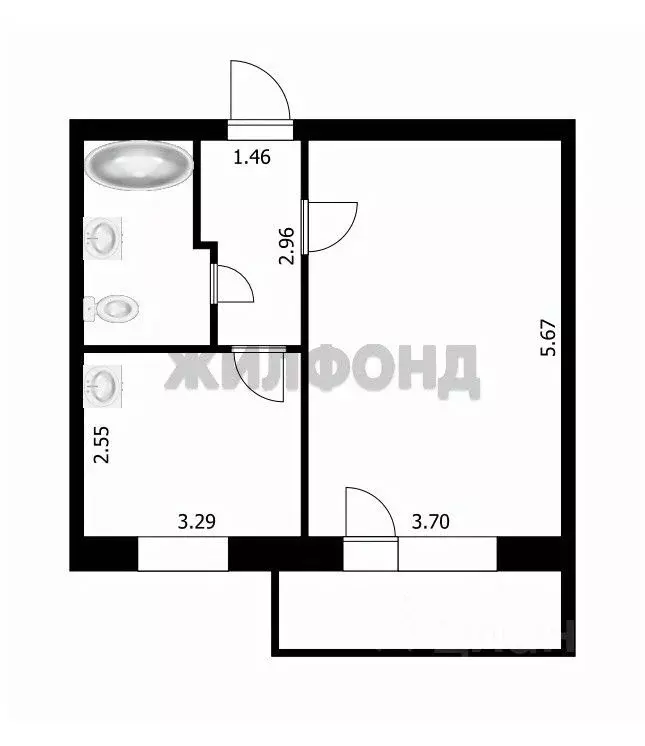 1-к кв. Новосибирская область, Новосибирский район, Краснообск рп, 7-й ... - Фото 1