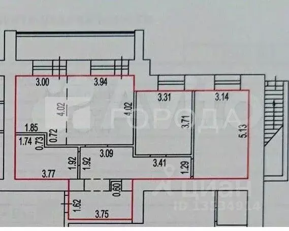 3-к кв. Алтайский край, Барнаул Взлетная ул., 13 (80.1 м) - Фото 2