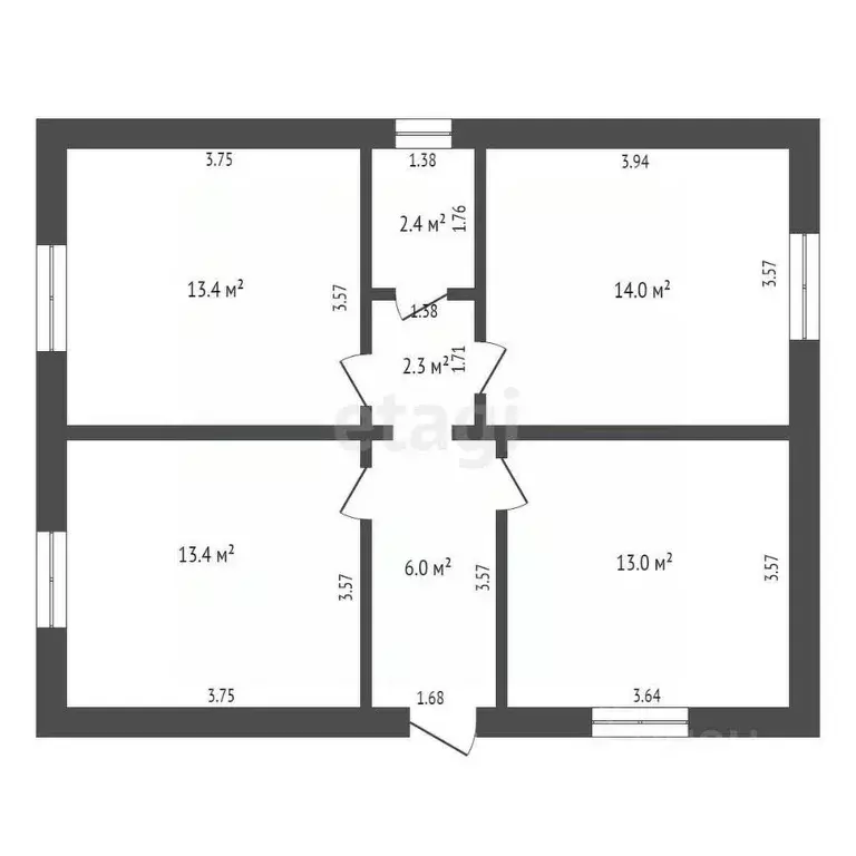 Дом в Тюменская область, Ишим ул. Фурманова, 16 (68 м) - Фото 1