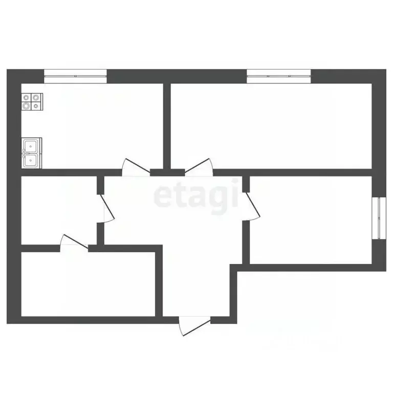 3-к кв. Ярославская область, Рыбинск Гражданская ул., 58А (78.3 м) - Фото 1