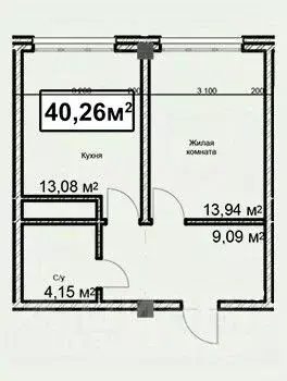 1-к кв. Ставропольский край, Ессентуки ул. Благодатная, 24 (40.26 м) - Фото 2