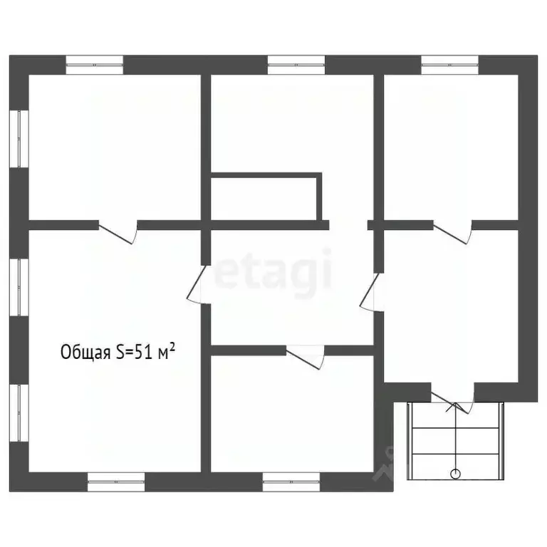 Дом в Кемеровская область, Прокопьевск Балашовская ул., 16 (51 м) - Фото 1