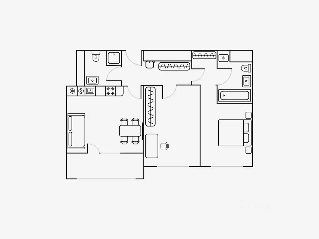3-к кв. Москва ул. Берзарина, 30А (66.0 м) - Фото 2