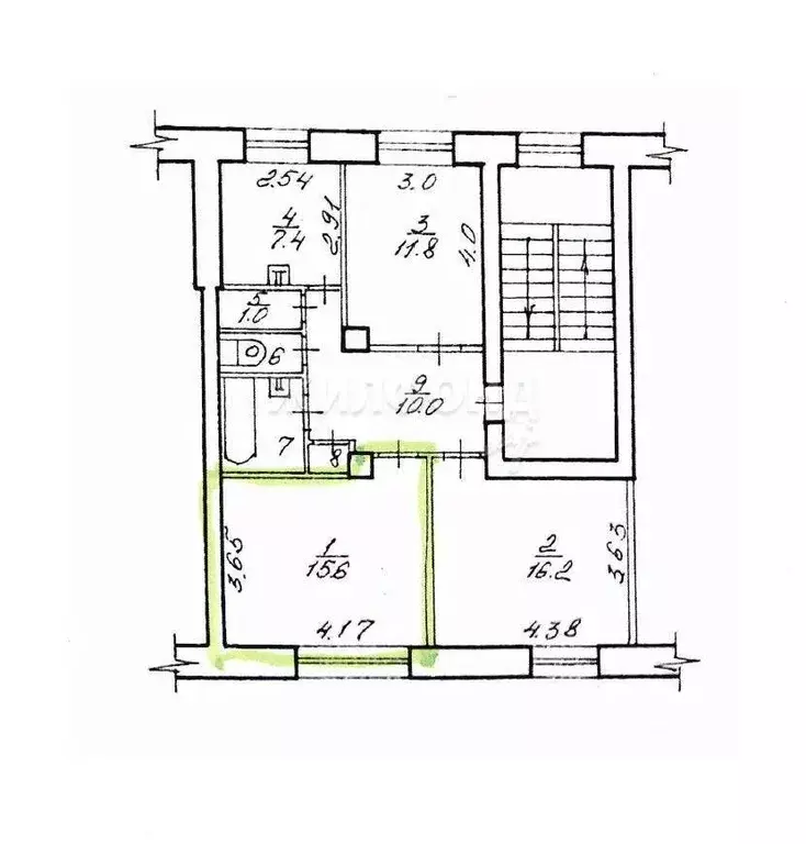 Комната Новосибирская область, Новосибирск ул. Забалуева, 45 (15.4 м) - Фото 0