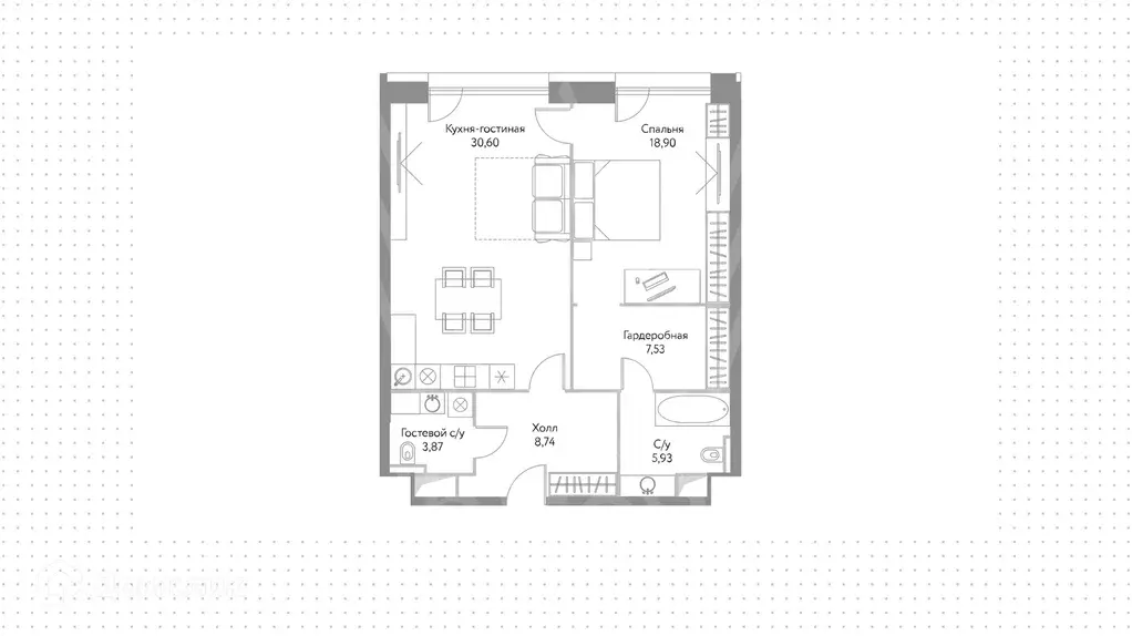 Продаётся 2-к квартира, 75 м - Фото 1