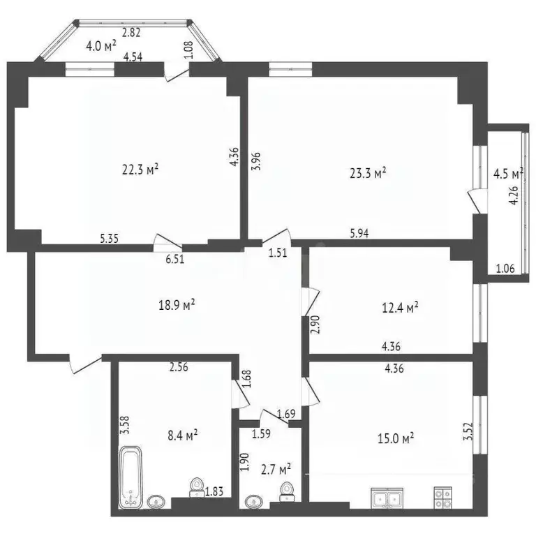 3-к кв. Самарская область, Самара ул. Буянова, 120 (112.0 м) - Фото 1