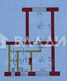 2-к кв. Ивановская область, Комсомольск ул. Свердлова, 5 (37.3 м) - Фото 2