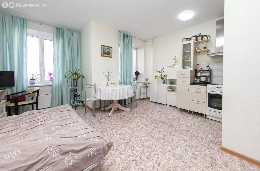 Квартира-студия: деревня Кисловка, микрорайон Северный, улица Марины ... - Фото 1
