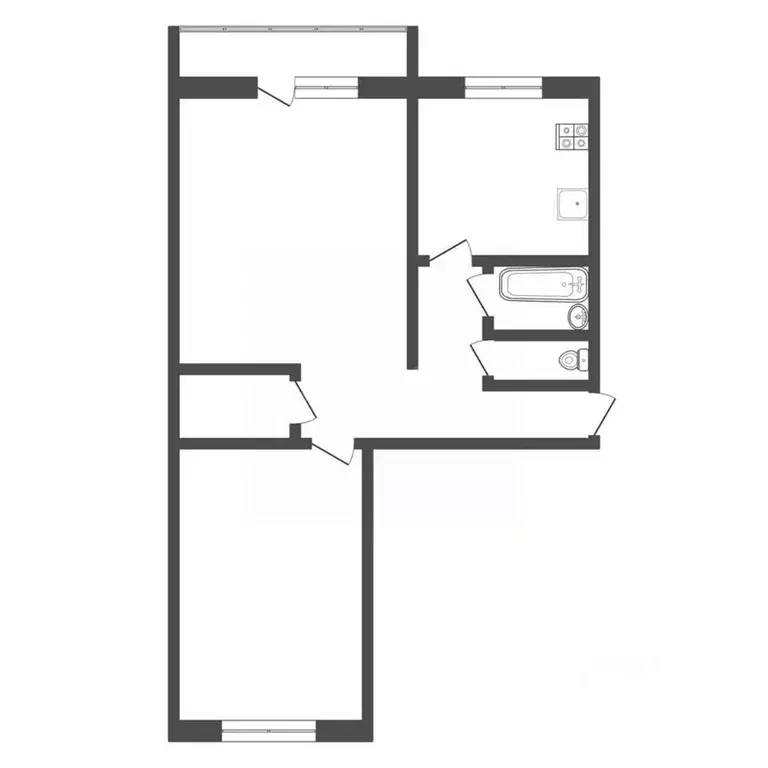 2-к кв. Тульская область, Щекино ул. Ленина, 40А (45.7 м) - Фото 2