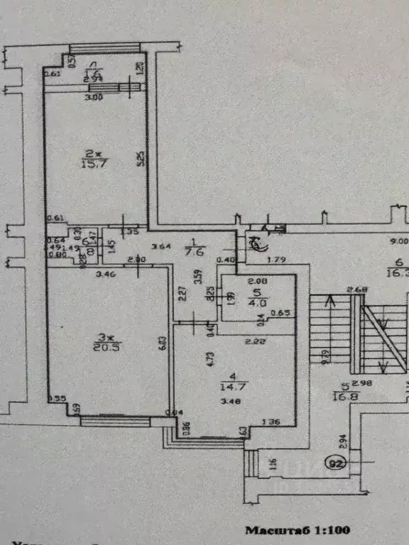 2-к кв. Калининградская область, Калининград просп. Победы, 80 (64.3 ... - Фото 2
