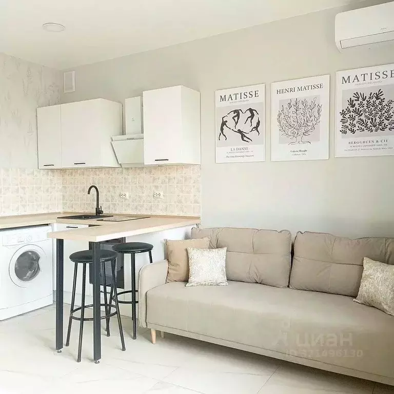 Студия Ростовская область, Ростов-на-Дону ул. Рябышева, 119 (25.0 м) - Фото 1