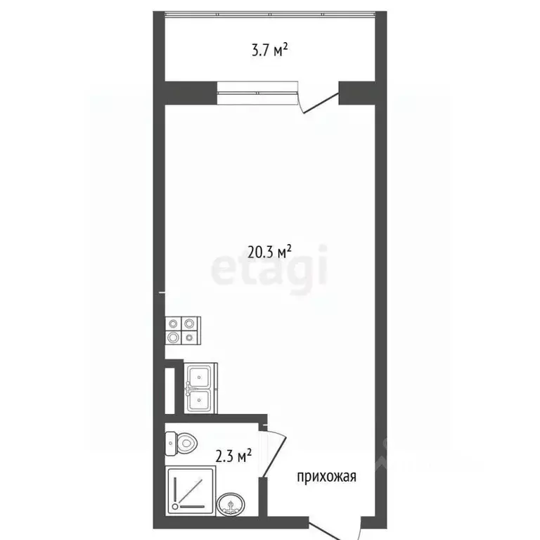 Студия Мордовия, Саранск ул. 1-я Набережная, 68 (24.0 м) - Фото 2