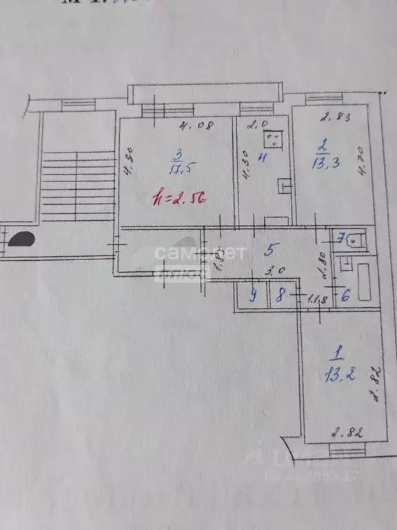 3-к кв. Иркутская область, Иркутск ул. Мичурина, 9 (66.7 м) - Фото 1
