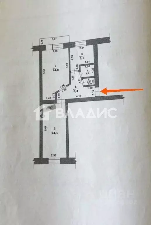 2-к кв. Белгородская область, Борисовка рп пл. Ушакова, 20 (45.7 м) - Фото 2