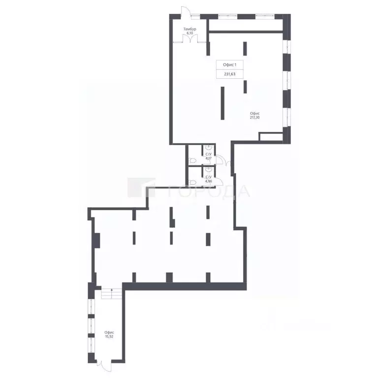 Офис в Новосибирская область, Новосибирск ул. Дуси Ковальчук, 246 (241 ... - Фото 2