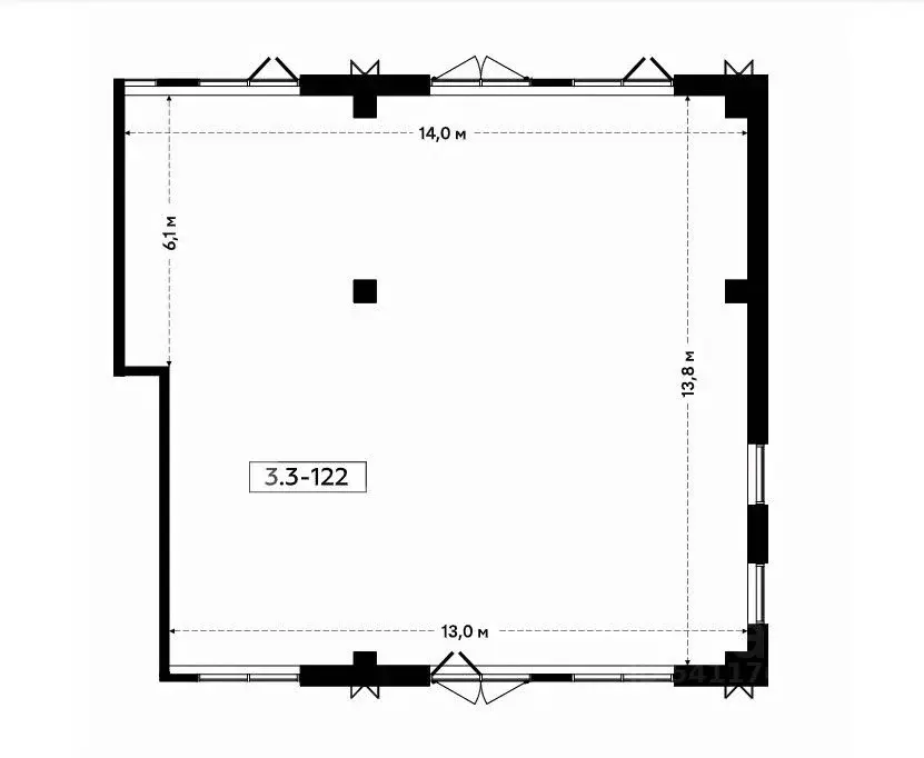 Помещение свободного назначения в Москва БК Прокшино тер., 3 (171 м) - Фото 2