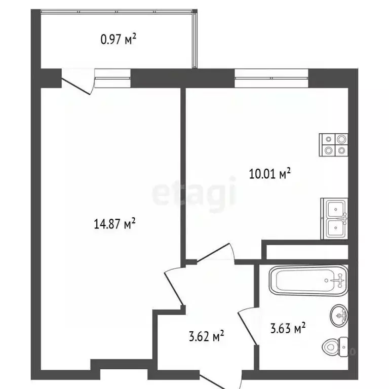 1-к кв. Ярославская область, Ярославль ул. Строителей, 19 (33.11 м) - Фото 1