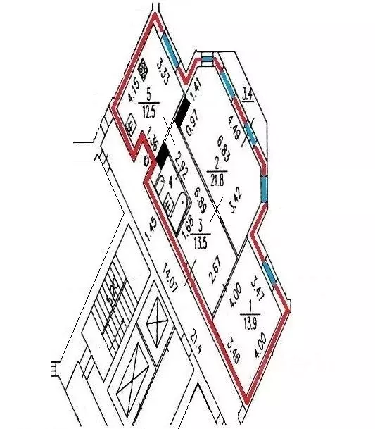 2-к кв. Санкт-Петербург ул. Стойкости, 26к3 (65.4 м) - Фото 1