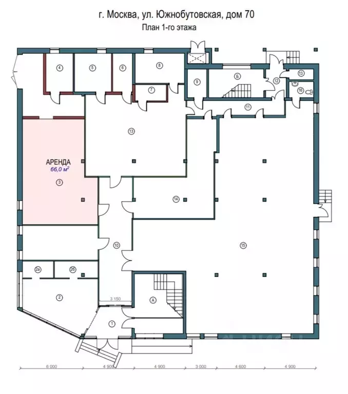 Торговая площадь в Москва Южнобутовская ул., 70 (66 м) - Фото 1