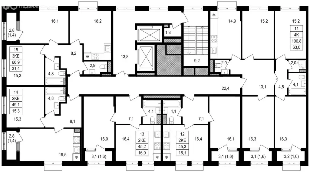 1-комнатная квартира: Москва, Михалковская улица, 48с8 (49.9 м) - Фото 1