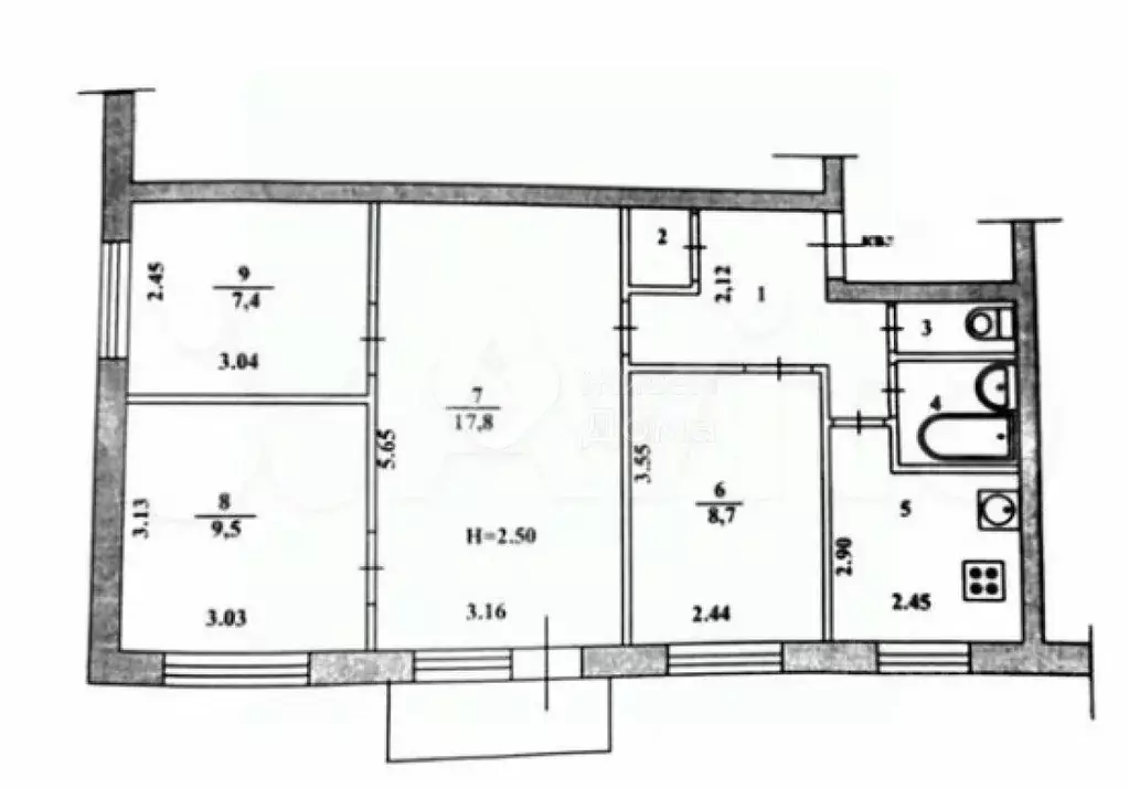 4-к кв. Волгоградская область, Волгоград Жилгородок мкр, ул. Савкина, ... - Фото 2