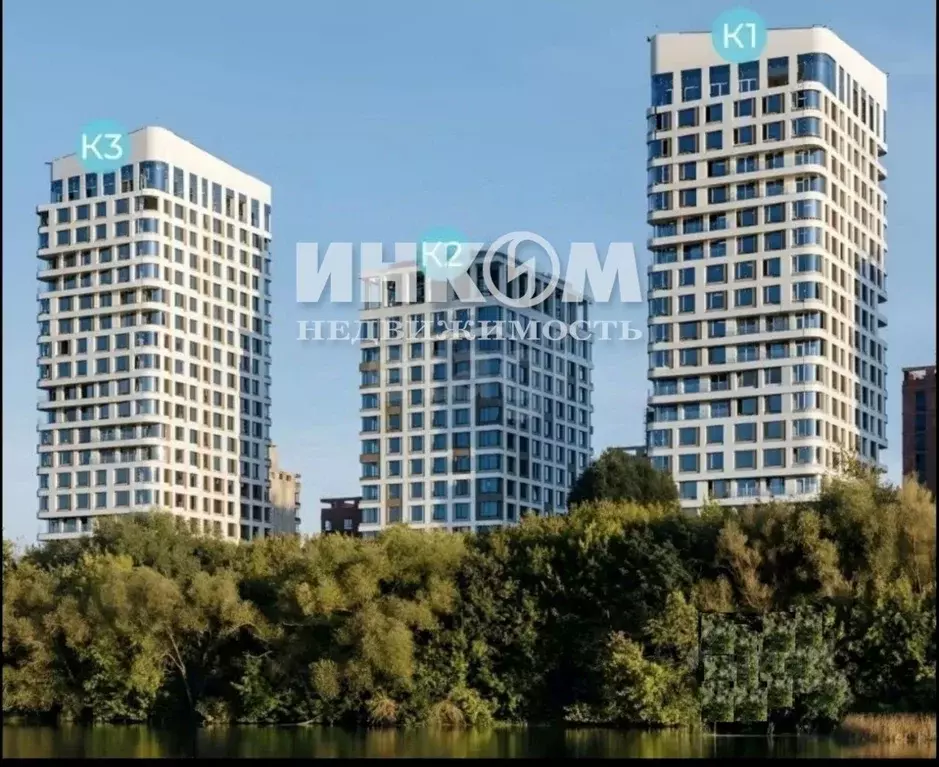 2-к кв. Москва ул. Нижние Мневники, 9 (68.7 м) - Фото 1