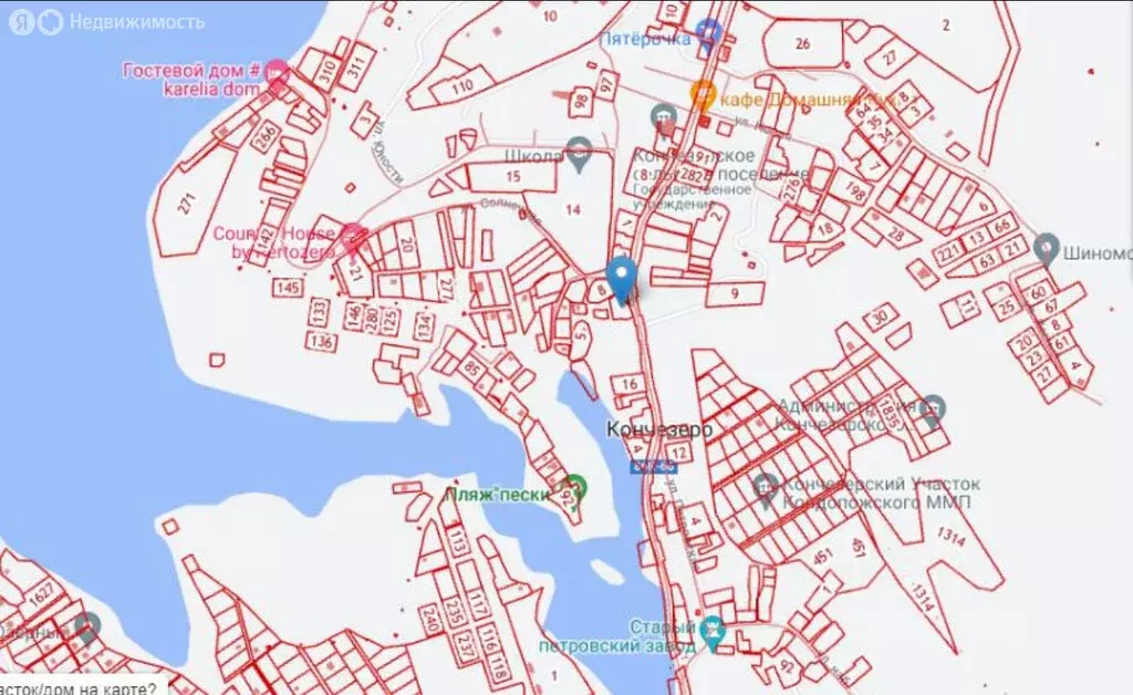 Участок в село Кончезеро, 86К-66, 19-й километр (12 м) - Фото 1