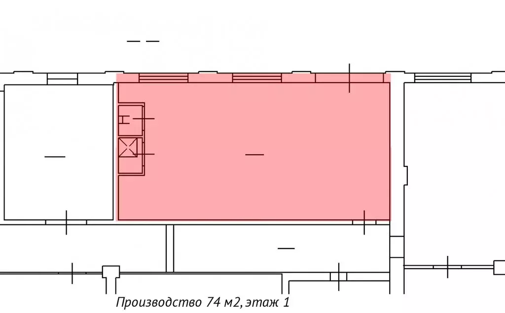 Производственное помещение (74.1 м) - Фото 1