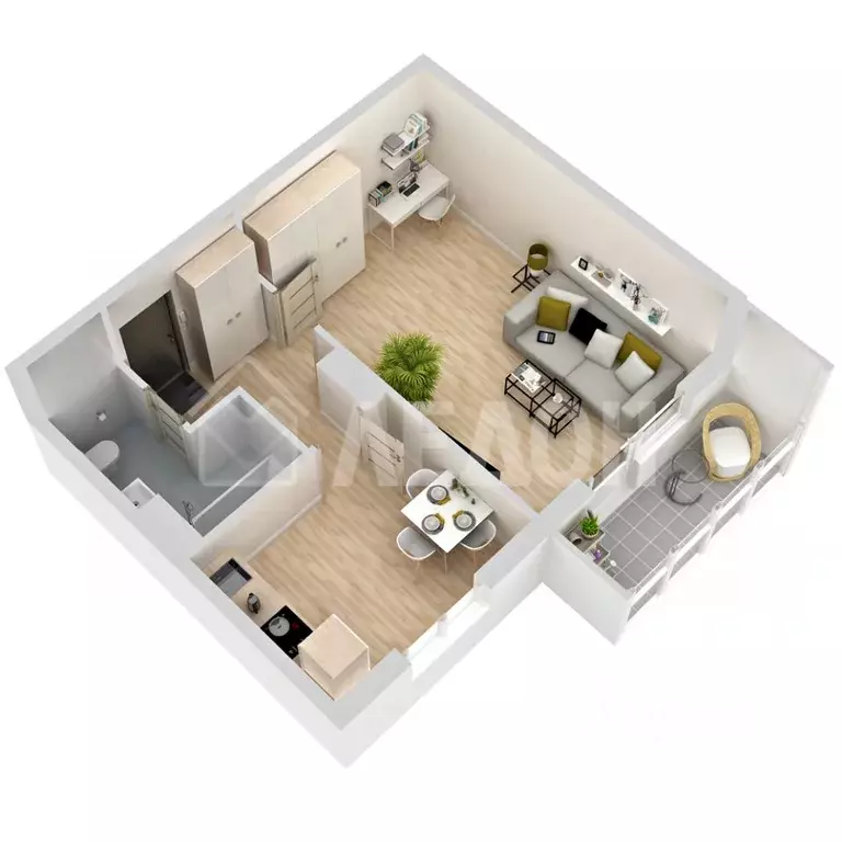 1-к кв. Омская область, Омск Заозерный мкр, ул. Сергея Тюленина, 12 ... - Фото 0