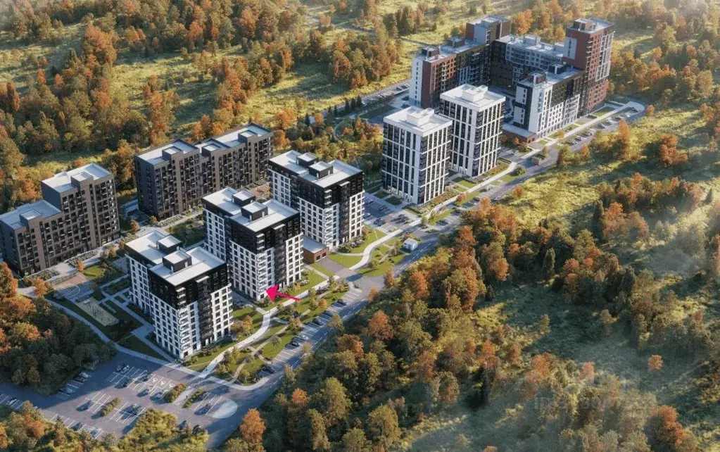 3-к кв. Новосибирская область, Кольцово рп Счастье в Кольцово жилой ... - Фото 1