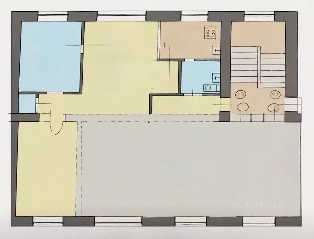 3-к кв. Татарстан, Казань ул. Восстания, 52 (55.0 м) - Фото 1