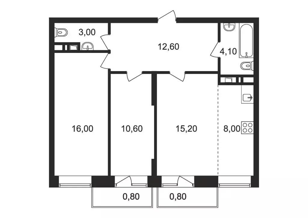 3-комнатная квартира: Ногинск, Юбилейная улица, 14Б (69.5 м) - Фото 0