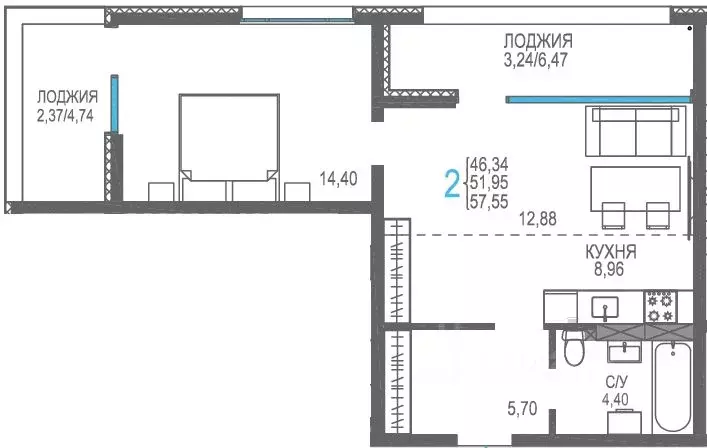 Студия Крым, Сакский район, Лесновское с/пос, с. Прибрежное Розовое ... - Фото 0