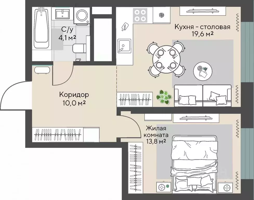 1-к кв. Свердловская область, Екатеринбург Эльмаш жилрайон, Изумрудный ... - Фото 1