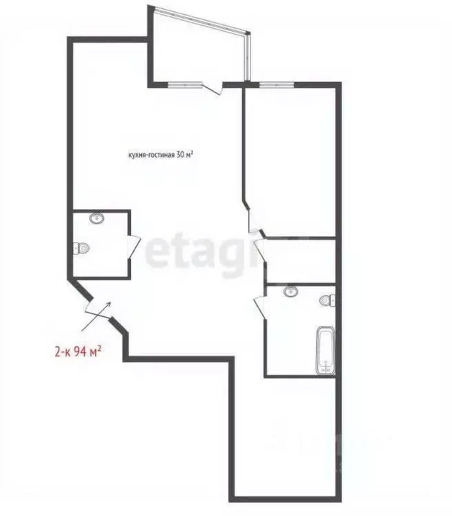 2-к кв. Свердловская область, Екатеринбург ул. Соболева, 19 (94.1 м) - Фото 2